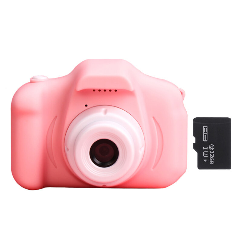 8M 1080P 4X Zoom Mini Digital Camera 2 inch Screen support 32GB TF Card for Kids Baby Cute Camcorder Video Chil - Blue