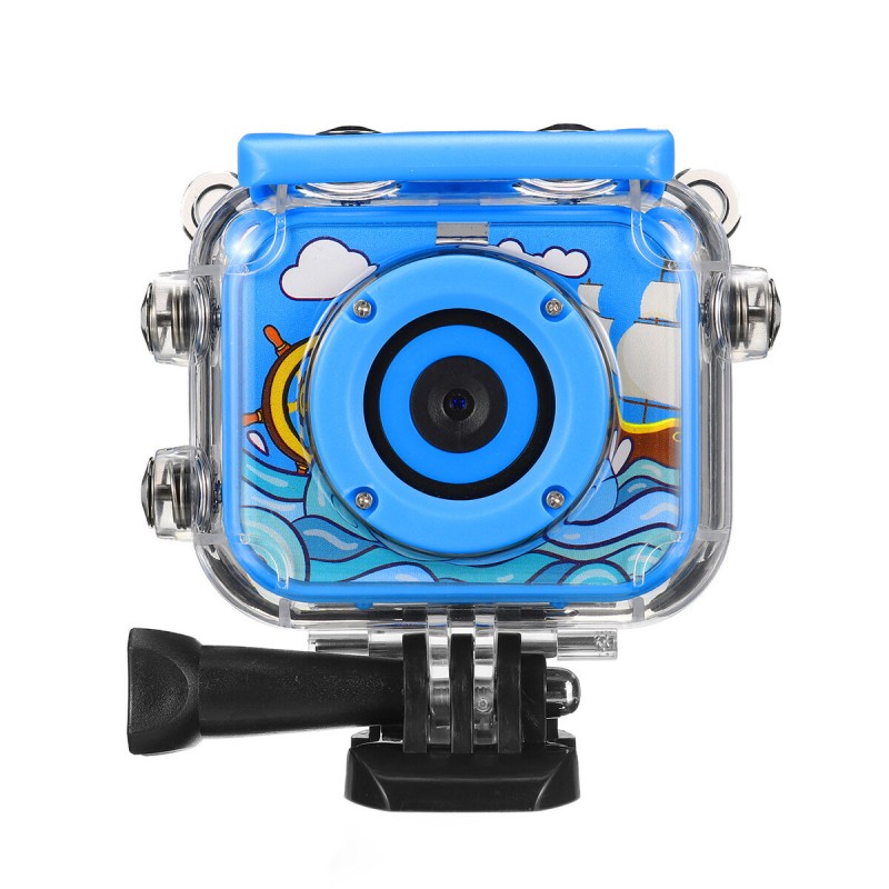 Ourlife AT-G20B 1080P HD Mini Children Digital Waterproof Camera Anti-Fall Kid Sports Camera - Pink A