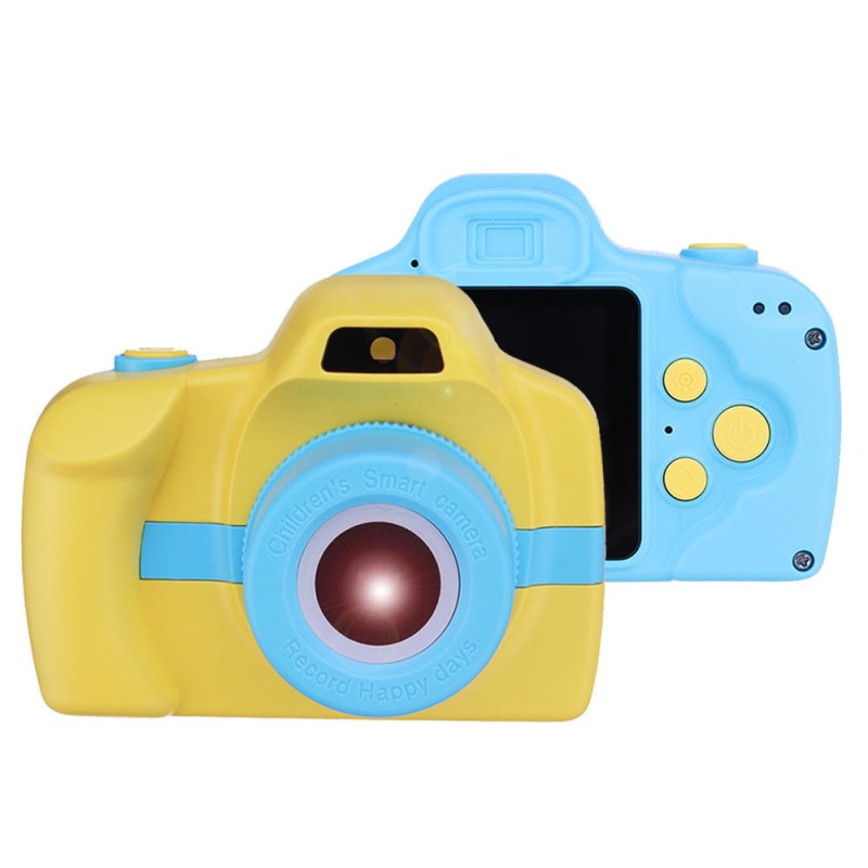 Y2 2MP 1.54 Inch IPS Touch Screen Mini Children Kids Rechargeable Camera with Flash Light - Blue