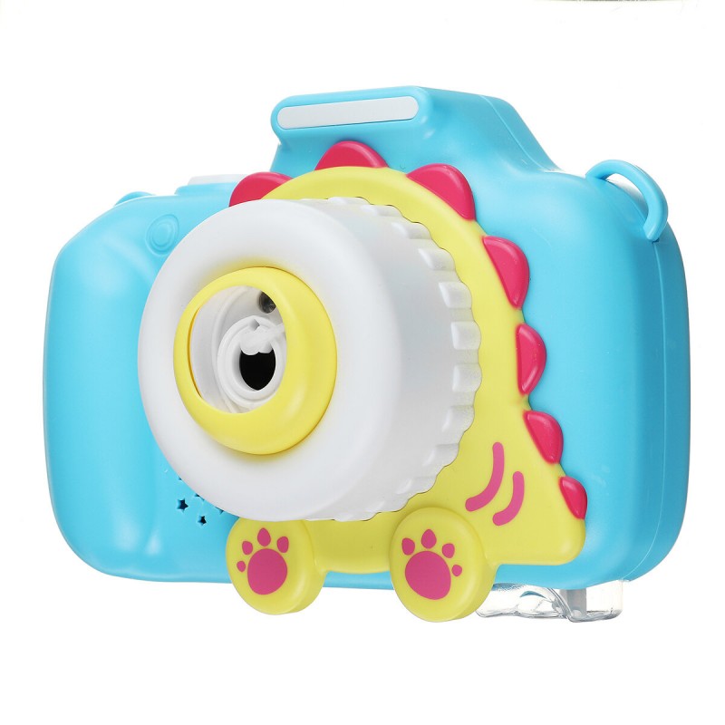 Bubble Machine Toy Children Fully-Automatic Bubble Blowing Camera Music Lighting - dinosaur