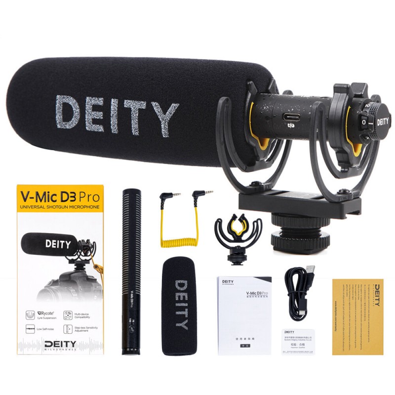 Aputure  V-Mic D3 Pro D3 Super-Cardioid Directional Microphone Polar Pattern Vlogging Condenser Recording MIC for DSLR Came