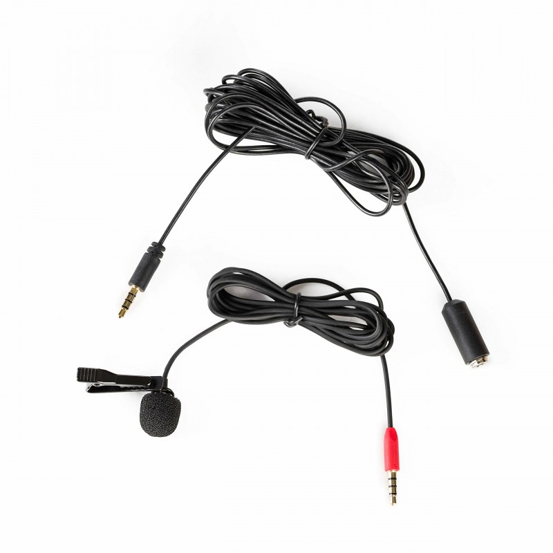 Saramonic SR-LMX1+ Omnidirectional Lavalier Clip-on Microphone for iOS &amp; Smartphones