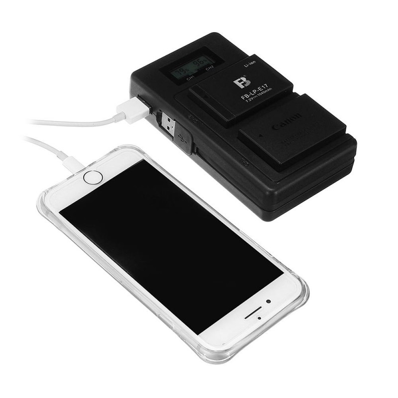 Palo LP-E17-C USB Rechargeable Battery Charger Mobile Phone Power Bank for Canon LP-E17 