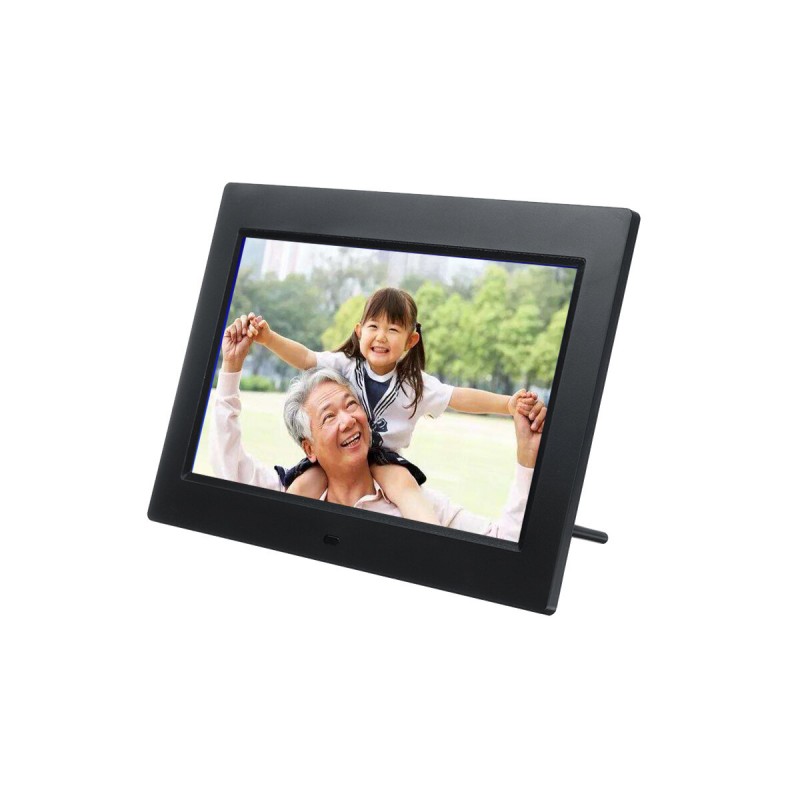 10.1 inch Multifunction LED Digital Photo Frame 1024x600 Resolution Electronic Album Calendar - White UK Plug