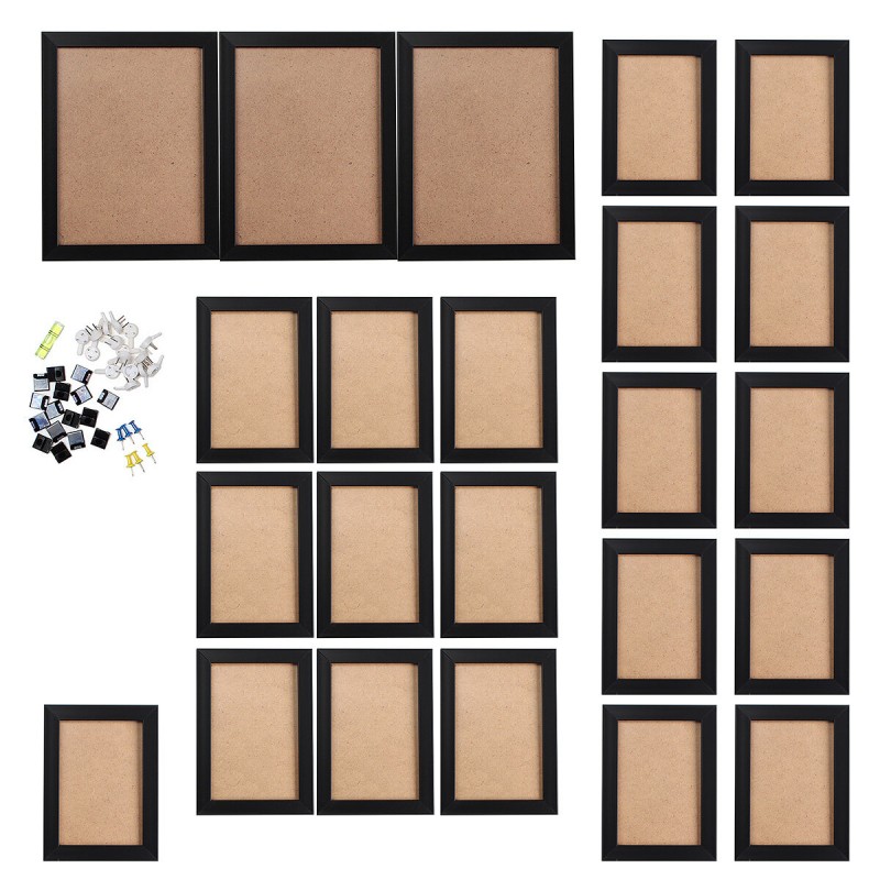 Creative Gift DIY Wall Hanging Paper Photo Frame Home Wall Art Decor Install Fit - white