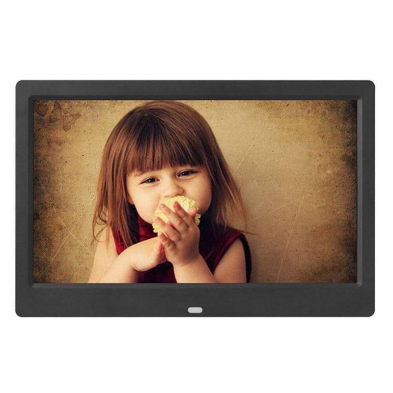 10.1 Inch HD Digital Photo Frame 1024x600P HD Ultra-Thin LED Electronic Photo Album LCD Photo Frame - White