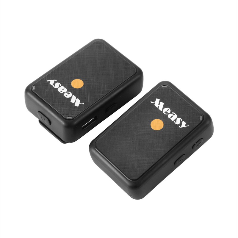 V82 Lavalier Microphone Mini Portable 1 to 2 2.4G Wireless Monitor Live Broadcast Streaming Recording Condenser Mic System