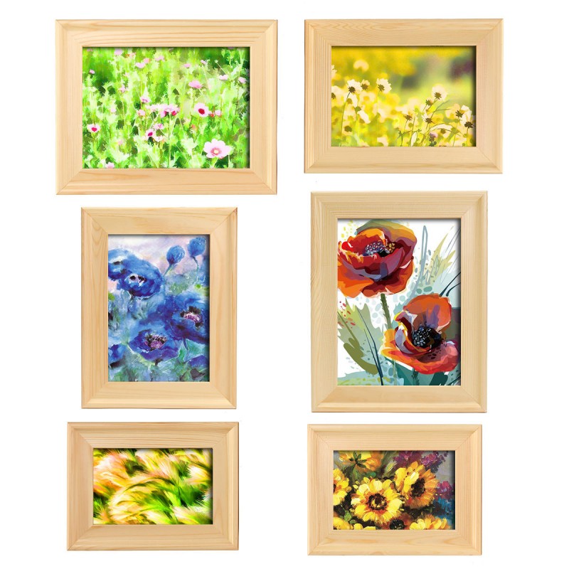 Burlywood Photo Picture Frame Birthday Gift Home Wall Hanging Table Decor - 7.0 A
