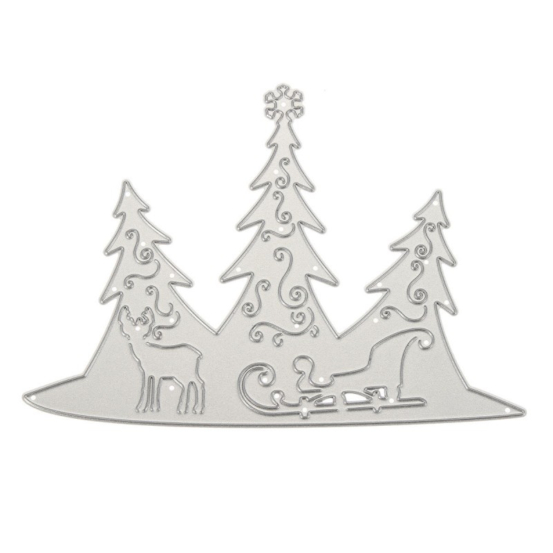 Christmas Pattern Cutting Mold Metal Cutting Dies Scrapbooking Photo Album DIY Decoration  - LZ-003