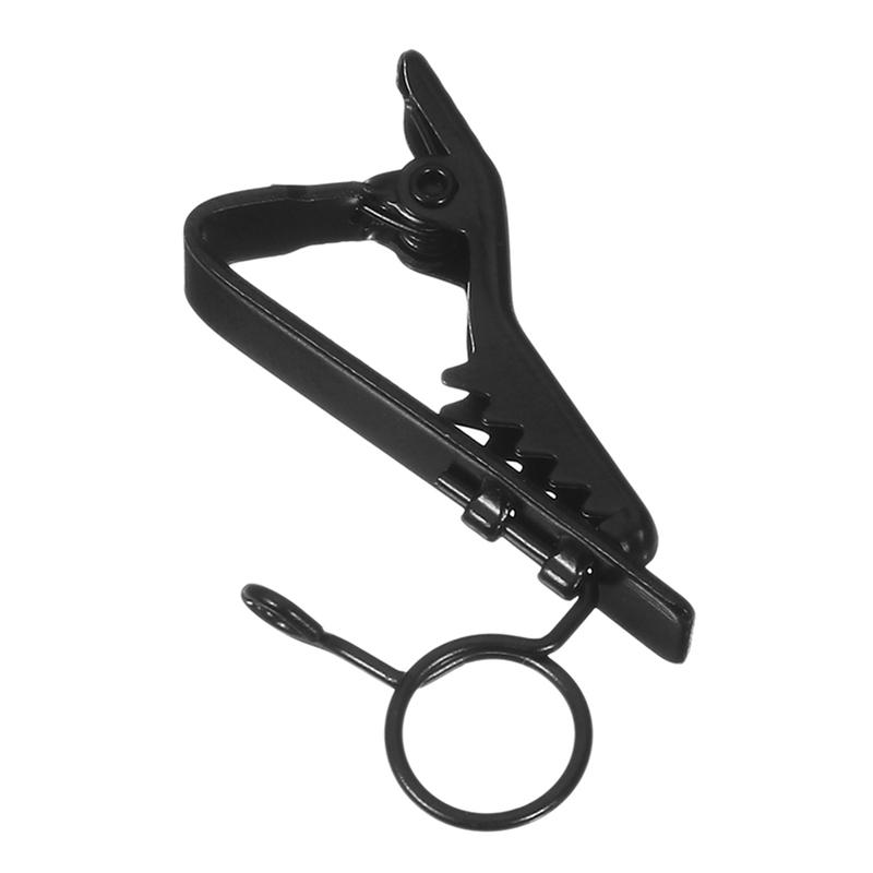 Mini Portable Microphone Lapel Tie Clip Metal for Lapel Lavalier Mic - A