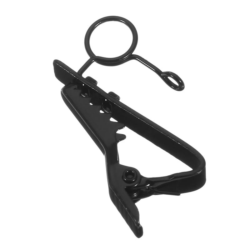 Mini Portable Microphone Lapel Tie Clip Metal for Lapel Lavalier Mic - A