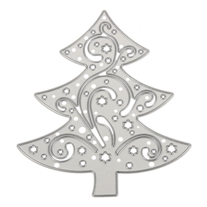 Christmas Tree Wreath Cutting Mold Metal Cutting Dies Scrapbooking Photo Album DIY Decoration  - LZ-012