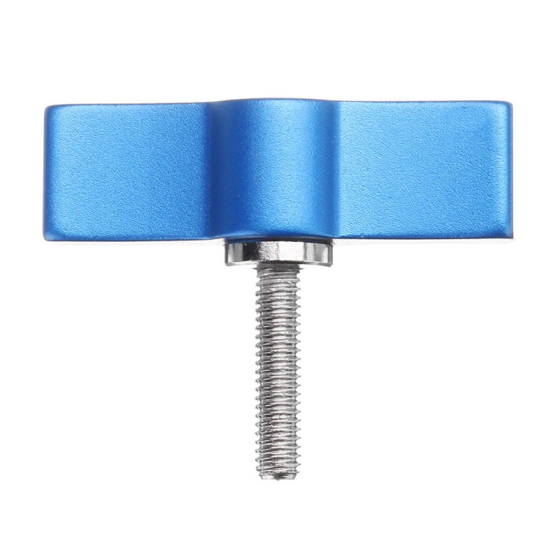 M4 M5 M6 Camera Adjustable Hand Tightening Screws T Shape Aluminum Alloy Adjustable Handle Screw  - Blue M5*17