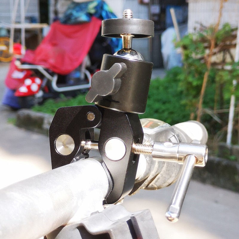  Motorcycle Bike Invisible Selfie Stick Monopod Handlebar Mount Bracket for GoPro Insta360 Sport Action Camera Accessories -