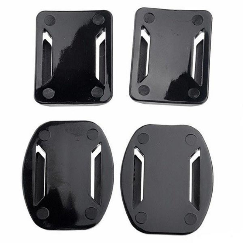 2 Flat and 2 Curved Adhesive Mount With Adhesive Pads For Gopro Yi SJ4000 Sport Camera