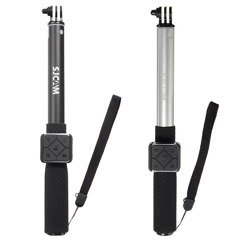 Original SJCAM Waterproof Selfie Stick with Remote Controller Set for M20 SJ6 SJ7 STAR Cameras - Silver
