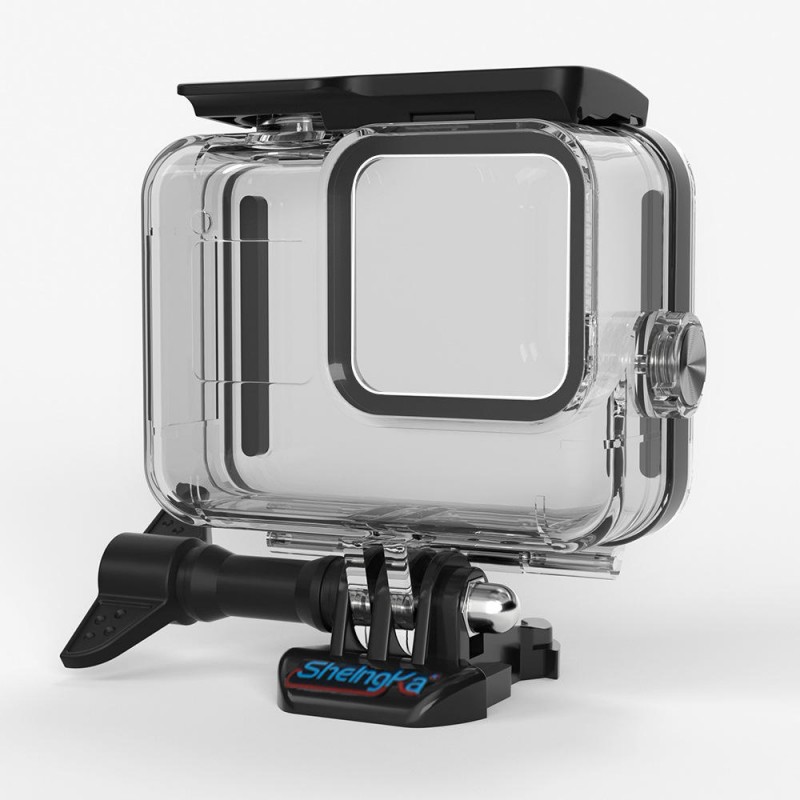  FLW318 60M Waterproof Underwater Diving Protective Case Shell for GoPro Hero 8 Black Action Sports Camera