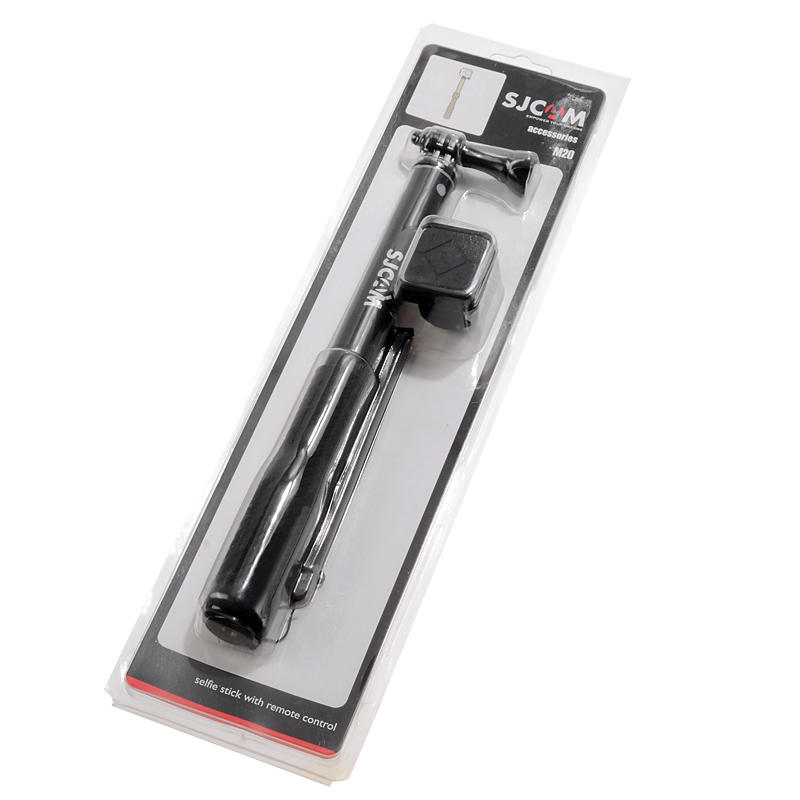 Original SJCAM Waterproof Selfie Stick with Remote Controller Set for M20 SJ6 SJ7 STAR Cameras - Silver