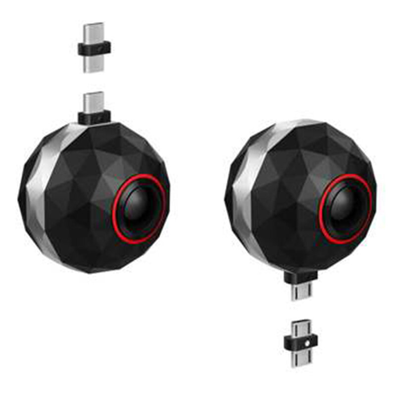  HT-C7 360 Mini Fisheye Lolly Panoramic Camera HD 4K Digital Sports Camera DV WIFI Viedo Camera