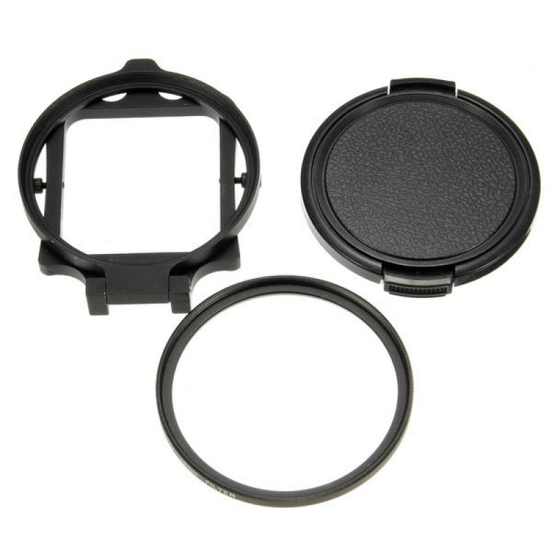 58mm UV Filter Adapter Ring Cap for Gopro Hero 5 Black Waterproof Housing Case