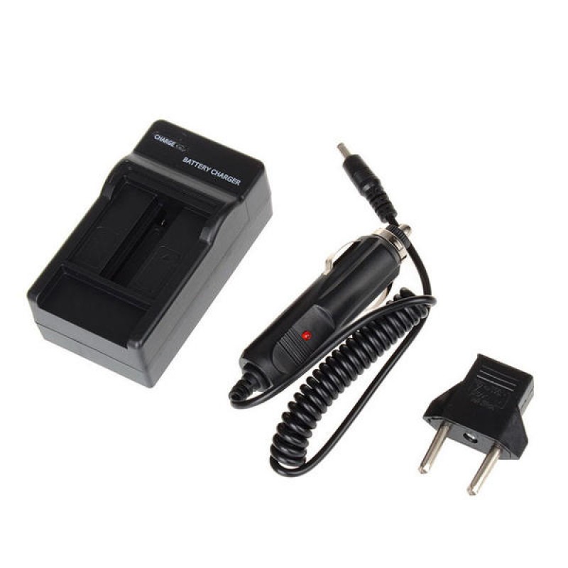 -501 Battery Car Charger Dual Port Cradle for Gopro Hero 5 Black with EU Plug