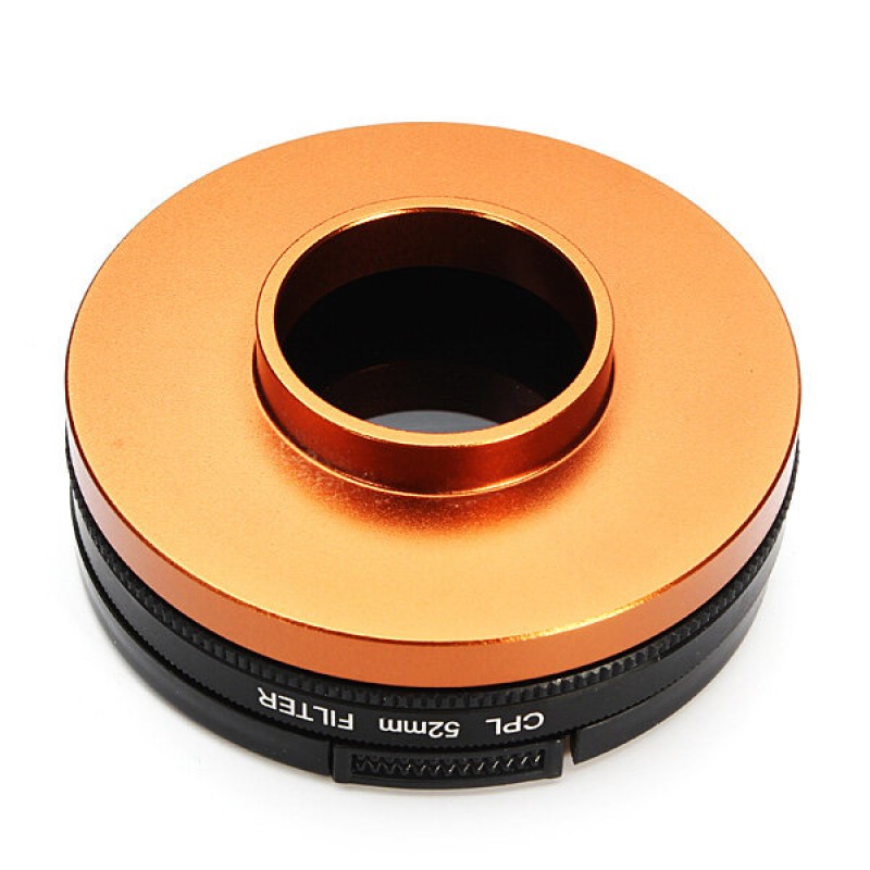 52mm Polarizer CPL Filter Lens Protector For GoPro Hero 3 3+ Camera - Black