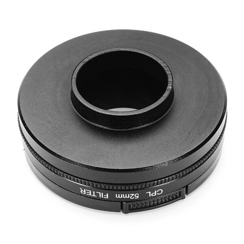 52mm Polarizer CPL Filter Lens Protector For GoPro Hero 3 3+ Camera - Black