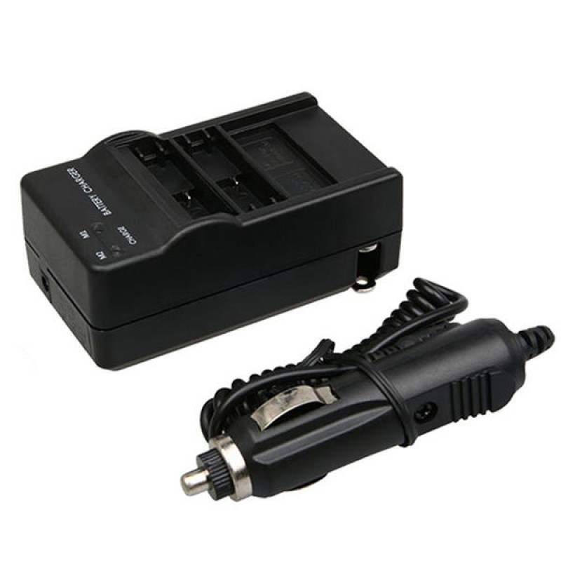 -501 Battery Car Charger Dual Port Cradle for Gopro Hero 5 Black Action Sport Camera