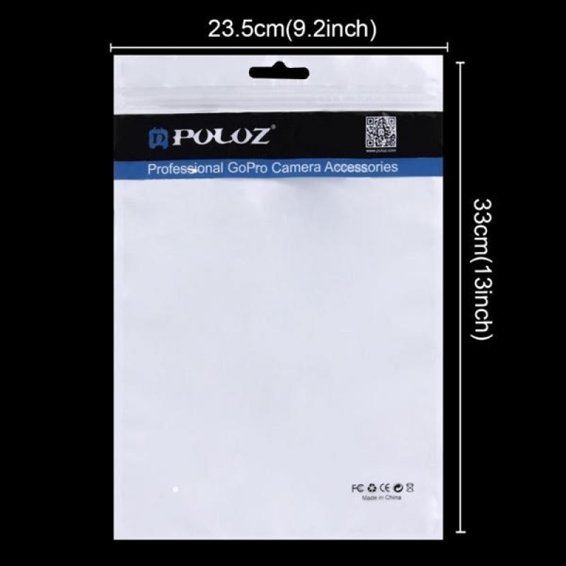   10pcs 33cm x 23.5cm Hang Hole Clear Front White Pearl Jew Bag for Gopro Accessories