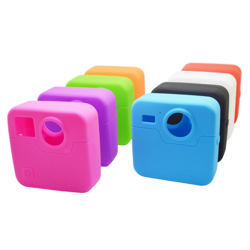Silicone Protective Case Skin Cover Camera Accessories for GoPro Fusion 360 Camera 8 Colors - Rose