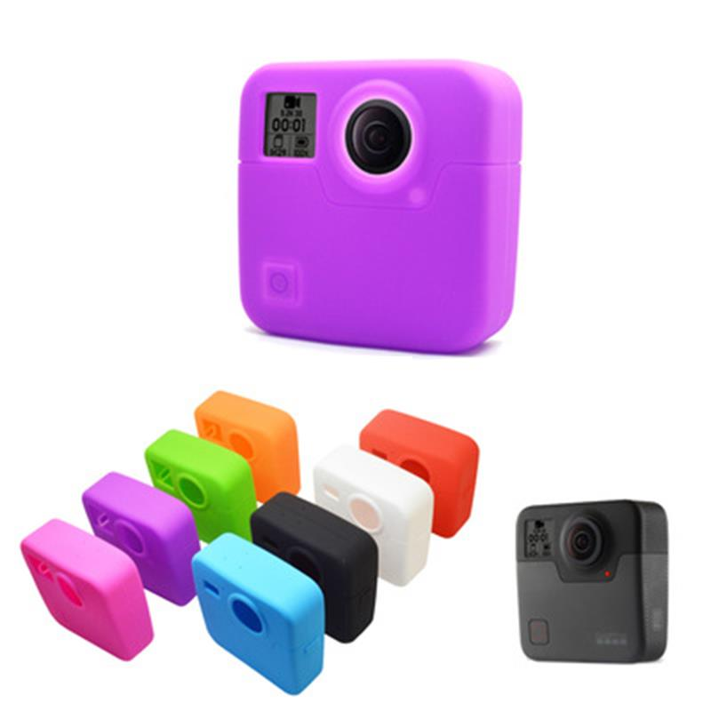 Silicone Protective Case Skin Cover Camera Accessories for GoPro Fusion 360 Camera 8 Colors - Rose