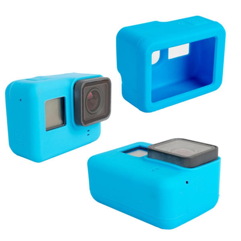 Soft Silicone Case Cover Rubber Shell for GoPro Hero 5 Protective Actioncamera Accessories - Red