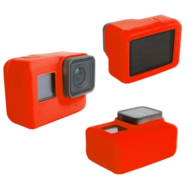 Soft Silicone Case Cover Rubber Shell for GoPro Hero 5 Protective Actioncamera Accessories - Red