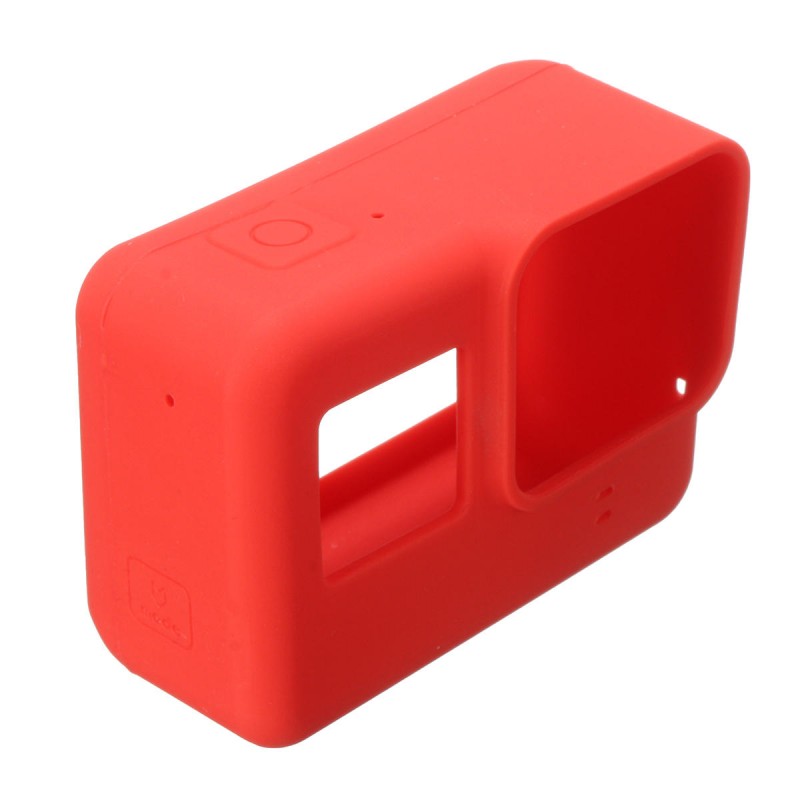 Soft Silicone Housing Case Protective Cover And Lens Cap For GoPro Hero 5 Camera - Green