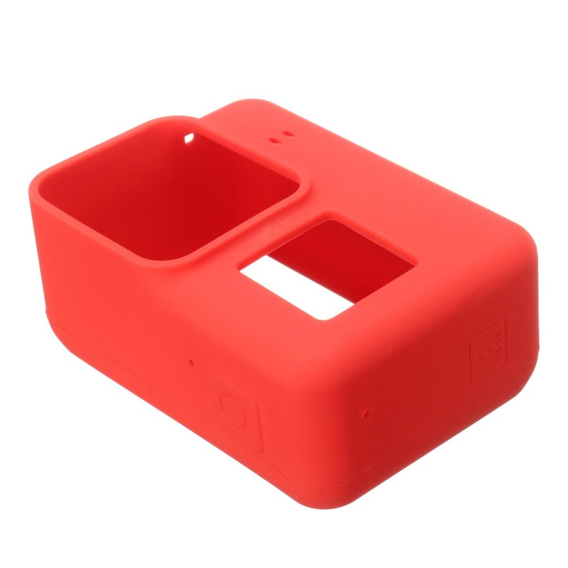 Soft Silicone Housing Case Protective Cover And Lens Cap For GoPro Hero 5 Camera - Green