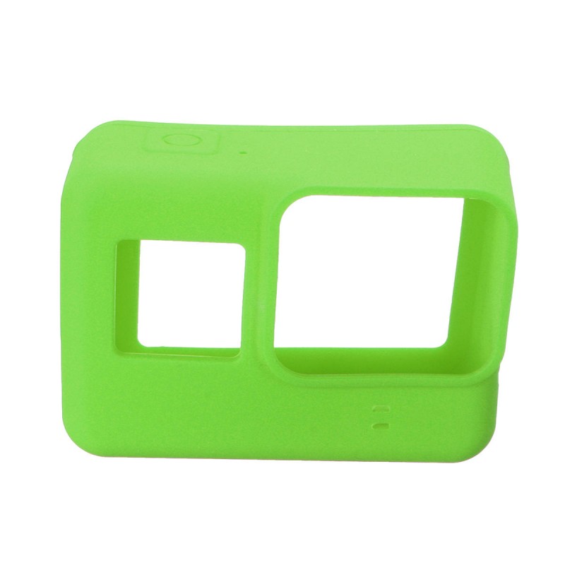 Soft Silicone Housing Case Protective Cover And Lens Cap For GoPro Hero 5 Camera - Green