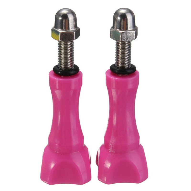 Plastic Knob Thumb Screw Cap Bolt Adjust Pivot For GoPro 1/2/3/3 Plus  Yi SJ4000 -  Pink