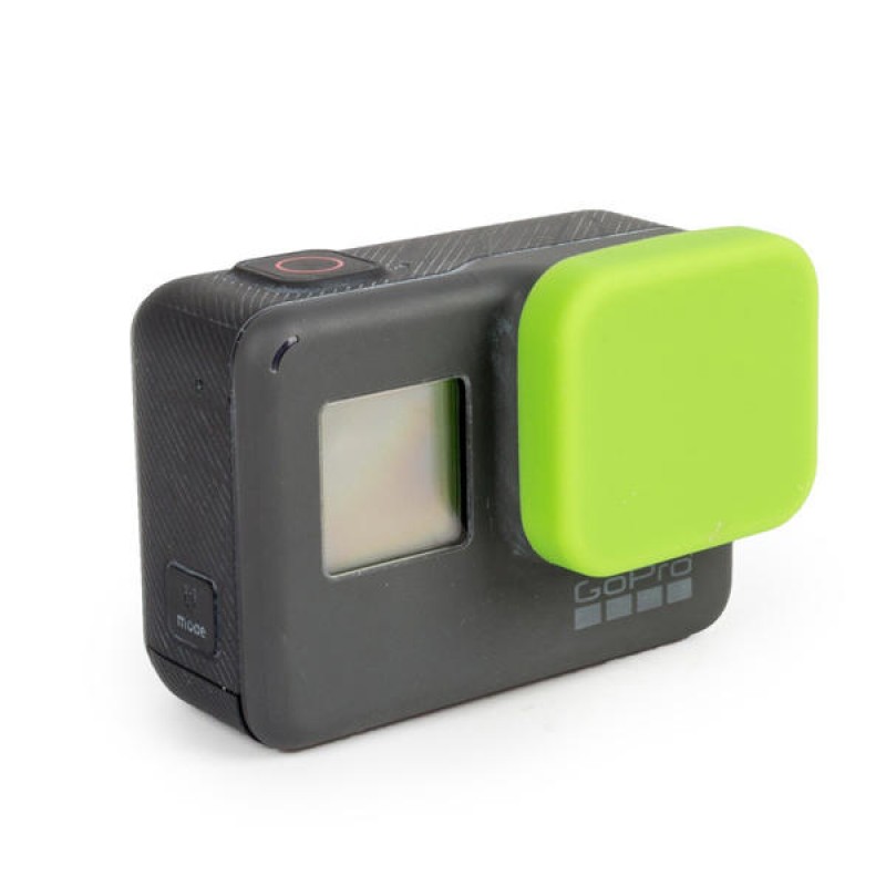 Protective Lens Cover Soft Silicone Rubber Dustproof Scratch Proof Cap for GoPro Hero 5 Black - Blue