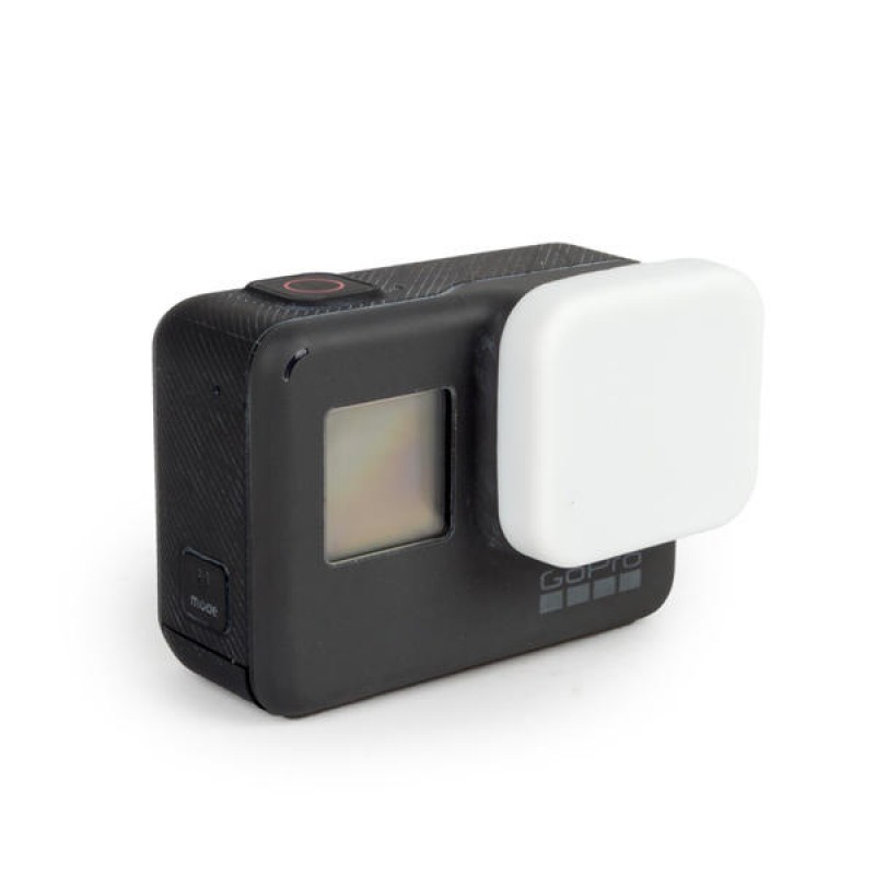 Protective Lens Cover Soft Silicone Rubber Dustproof Scratch Proof Cap for GoPro Hero 5 Black - Blue