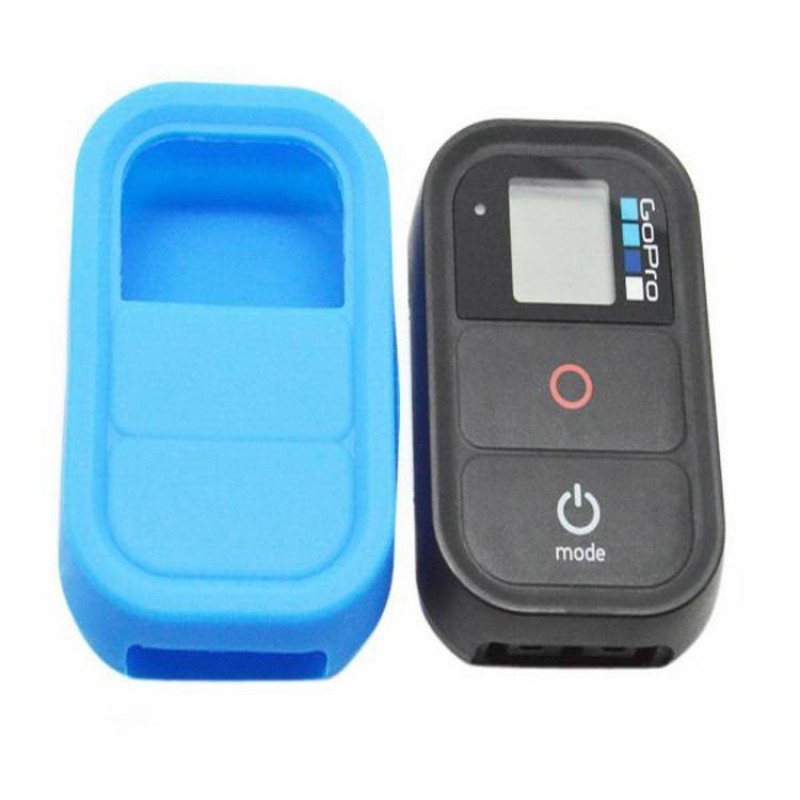 Soft Rubber Silicone Case Protective Housing Case Cover for Gopro Hero 3 3 Plus 4 Remote Controller - Blue
