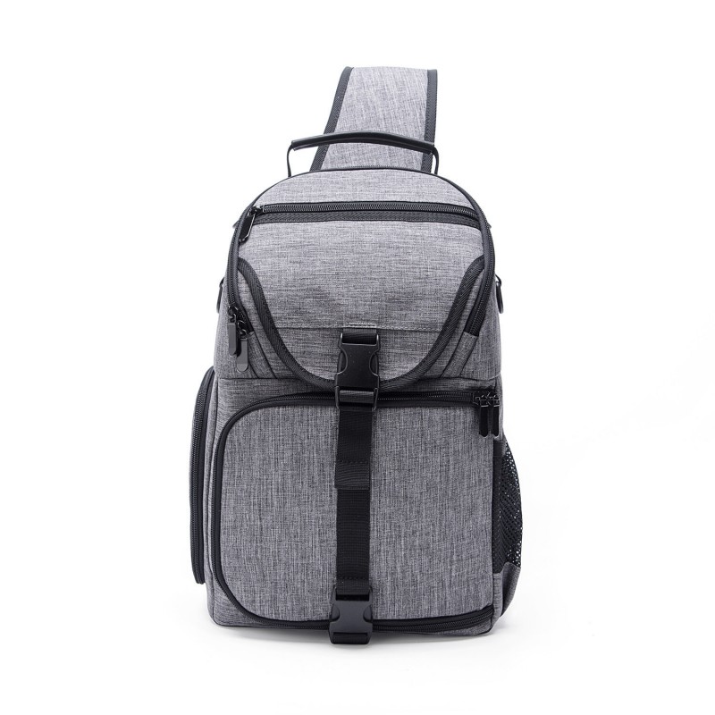 Water-Resistant Anti-theft Shockproof Travel Carry Sling Bag Backpack for DSLR Camera Lens Tripod Video Light Stand - Grey