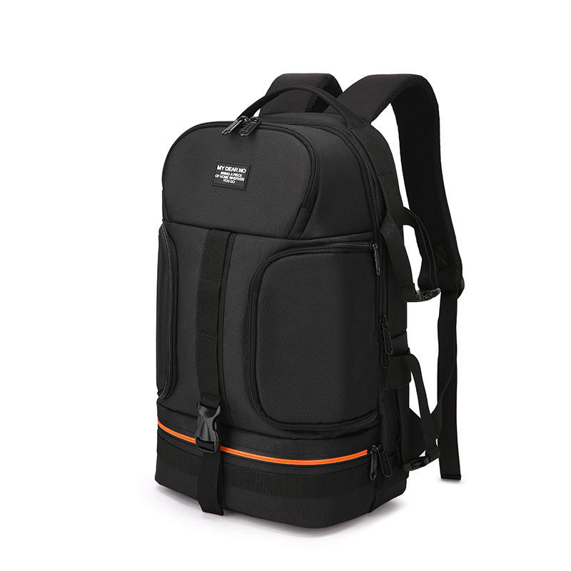  No Side Open Travel Carry Camera Bag Backpack for Canon for Nikon DSLR Camera Tripod Lens Flash Tablet Laptop Pad - Gree
