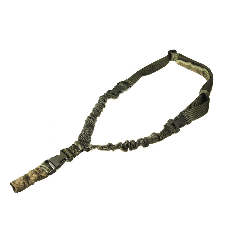 Single Point Tactical Sling Rope Multifunctional Adjustable Safety Rope Sport Oblique Shoulder Quick Release Camera Strap - Khak