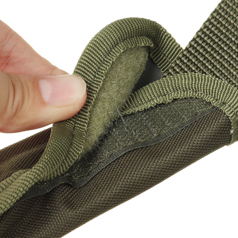Single Point Tactical Sling Rope Multifunctional Adjustable Safety Rope Sport Oblique Shoulder Quick Release Camera Strap - Khak