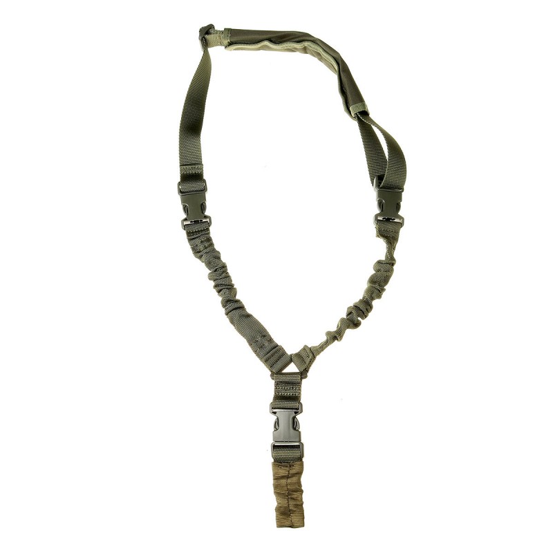 Single Point Tactical Sling Rope Multifunctional Adjustable Safety Rope Sport Oblique Shoulder Quick Release Camera Strap - Khak