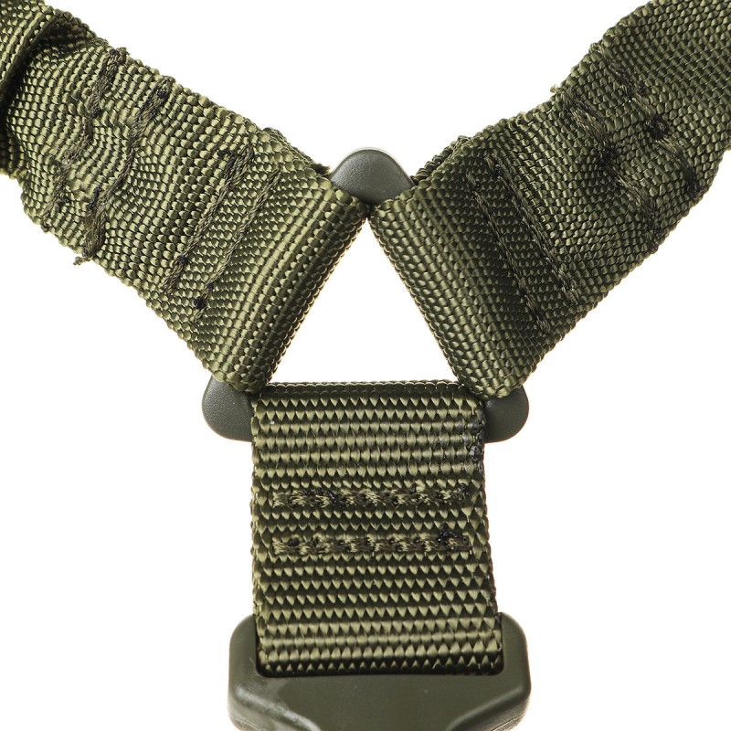 Single Point Tactical Sling Rope Multifunctional Adjustable Safety Rope Sport Oblique Shoulder Quick Release Camera Strap - Khak