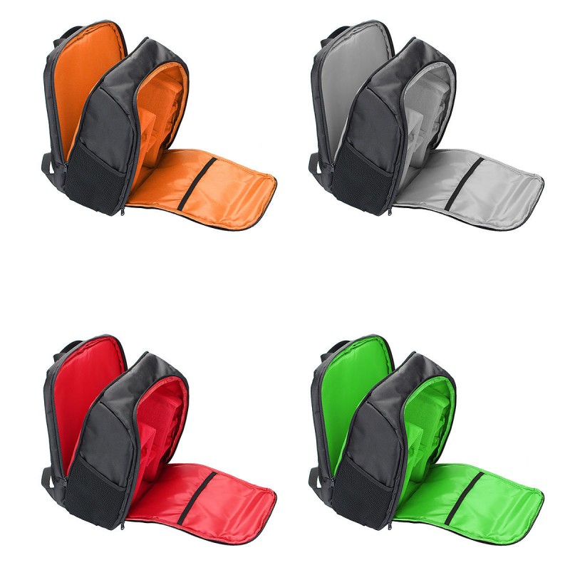 Waterproof Backpack Shoulder Bag Laptop Case For DSLR Camera Lens Accessories - Orange