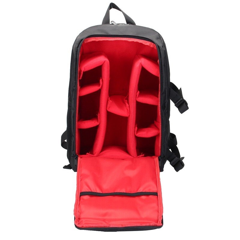 Waterproof Backpack Shoulder Bag Laptop Case For DSLR Camera Lens Accessories - Orange