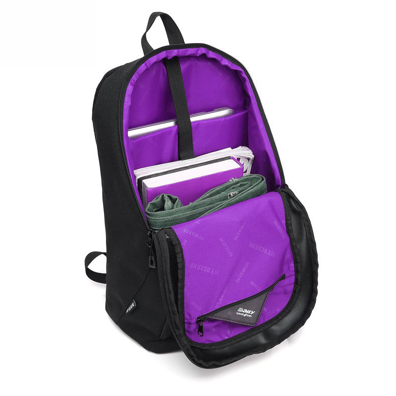  8017 Large Capacity 2 in 1 DSLR Camera Bag Shoulder Padded Waterproof Backpack - Purple