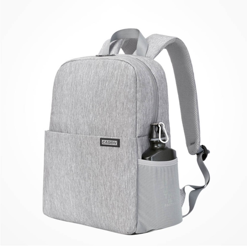  L4 Waterproof Backpack with Padded Bag for DSLR Camera Lens Tripod Laptop - Grey